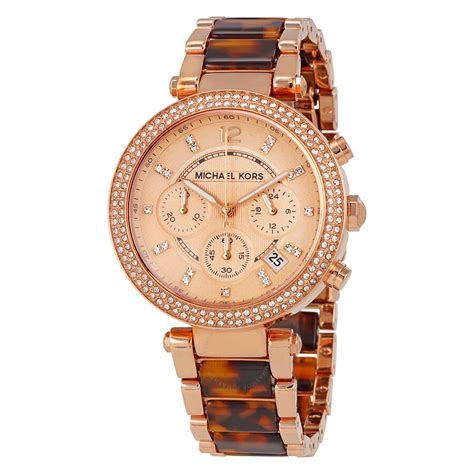 michael kors parker ladies watch mk5538|Michael Kors Parker Chronograph Rose Dial Ladies Watch MK5538.